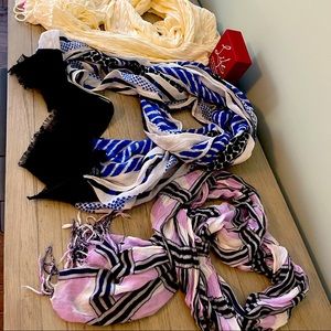 4 Scarves for $20